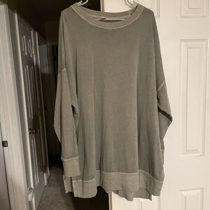 Oversized Olive Green Sweatshirt